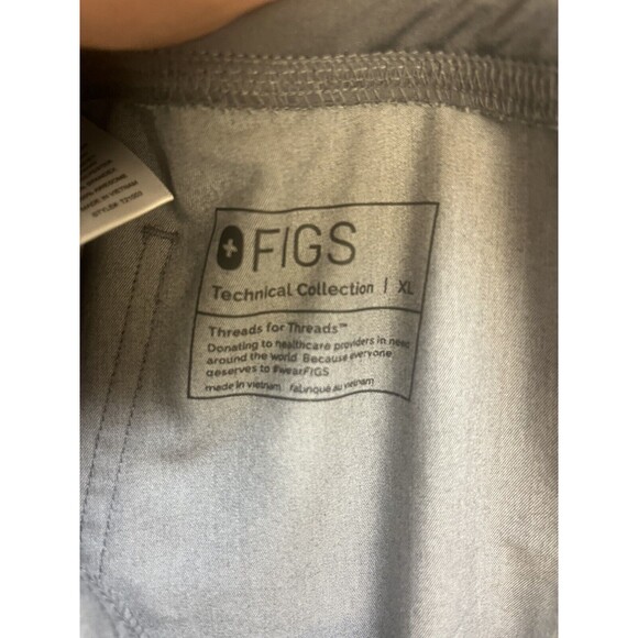 Figs Womens Technical Collection Livingstone Flat Front Gray Scrub Pants Size XL - Picture 4 of 5